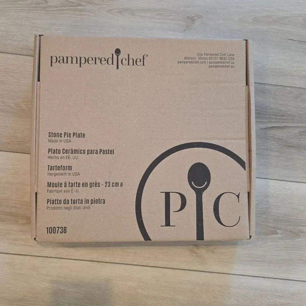 Pampered Chef Stone Pie Plate #100738 – 9